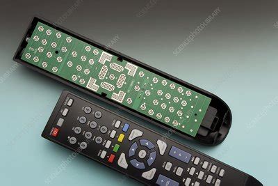 tv remote control components stock image  science photo library
