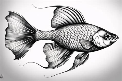 premium ai image guppy coloring page printable poster quality