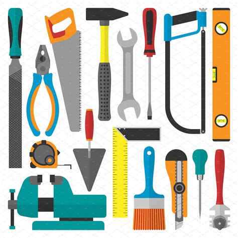 home repair tools vector decorative illustrations creative market