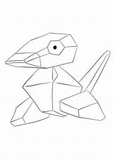 Porygon Pokemon Coloring Pages Generation Kids sketch template