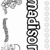Madison Coloring Pages Hellokids Names sketch template