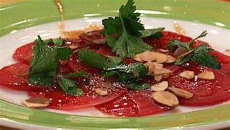 Wes Martin S Beet Carpaccio With Sweet And Tart Maple Drizzle Rachael