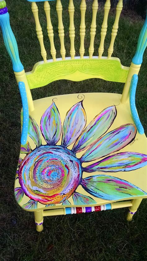 carolyns funky furniture  painted chairs