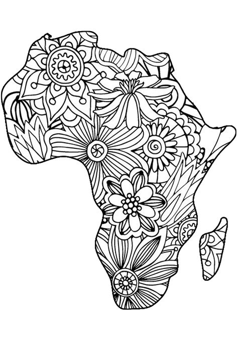 africa coloring pages printable