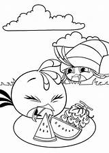 Angry Birds Stella Coloring Pages Kids Book Fun Coloriage Print sketch template