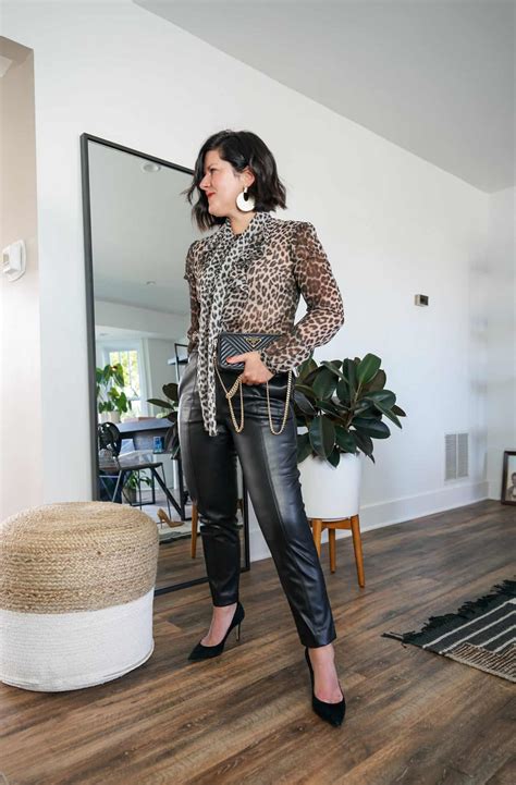 effortless womens faux leather pants outfits    season