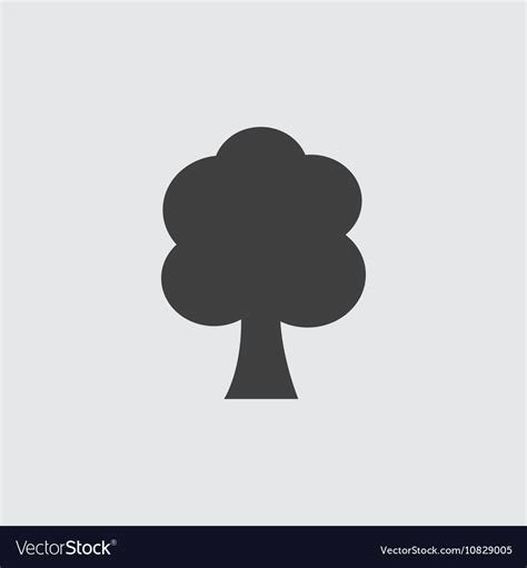 tree icon royalty  vector image vectorstock