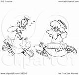 Nurse Patient Needle Cartoon Chasing Clip Toonaday Outline Illustration Royalty Rf Clipart 2021 sketch template