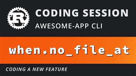 rust coding session  awesome app cli feature youtube