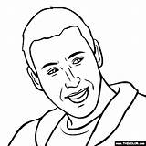 Adam Sandler Coloring Pages Thecolor sketch template