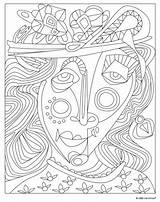 Coloring Pages Picasso Cubism Para Masterpiece Pablo Sheets Color Arte Colorir Painting Boyama Masterpieces Colouring Desenhos Books Hundertwasser Gogh Printable sketch template