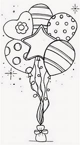 Coloring Pages Birthday Happy Spongebob Library Clipart Balloons Party sketch template