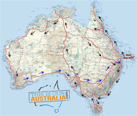 caravan road trip itinerary  australia