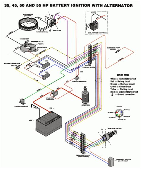 mercury outboard tach wiring diagram