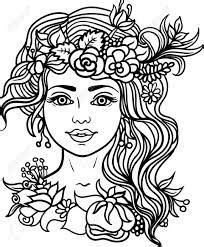 mandala lady coloring pages google search fairy coloring colouring