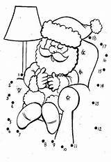 Dot Christmas Coloring Pages Dots Connect Printable Santa Everfreecoloring Popular Coloringhome sketch template