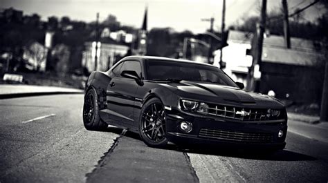black car coupe muscle cars chevrolet camaro wallpaper