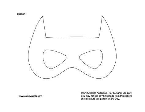 batgirl mask printable