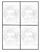 Coloring Warhol Andy Pages Marilyn Pop Monroe Colouring Templates Template Marylin Project Books Adult Explore Clip Popular Dibujo Library Choose sketch template