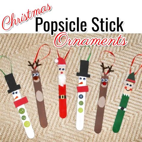 popsicle stick christmas crafts   diy holiday ornaments