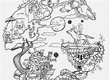 Ghibli Howls sketch template