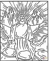 Transfiguration Coloring Jesus Pages Printable Sunday Clipart Crafts Color Sheets School Supercoloring Cartoons Kids Dot Period Drawing Visit Mission Library sketch template