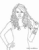 Swift Taylor Coloring Pages Curly Hair Printable Print Sketches Color Template Getcolorings Book Coloriage Gomez Selena People Album Detailed Fearless sketch template