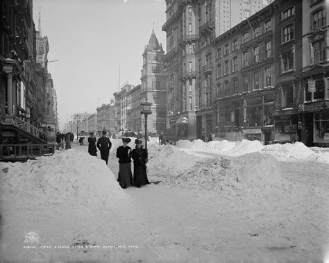 old photos of new york city and snow