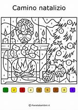 Colora Conta Colorare Disegni Natale Numeri Pianetabambini Bambini Albero Difficili Difficile Colori Natalizio Disegnare Sull Stampe sketch template
