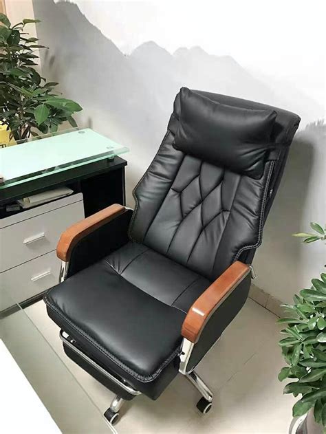 Cameron Leather Massage Executive Office Chair With Footrest