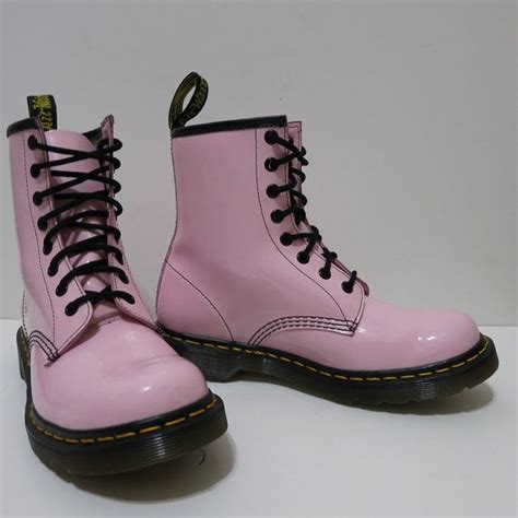 shipping pink  dr marten drench boots womens  size etsy boots martens womens boots