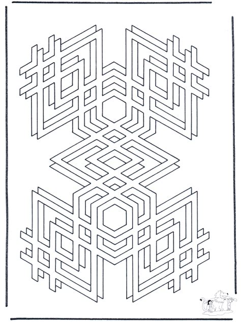 geometric shapes  art coloring pages