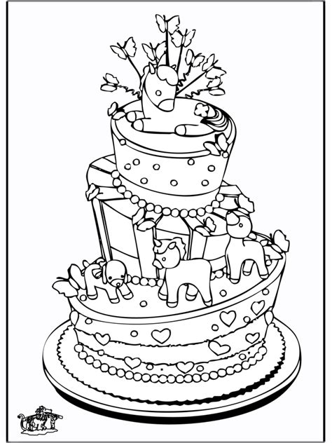 birthday cake coloring pages coloring home