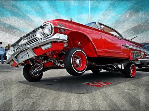 resultado de imaxes  red lowrider lowrider cars impala classic cars chevy