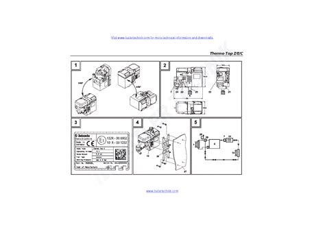 webasto heater thermo top    installation manual service manual  schematics eeprom