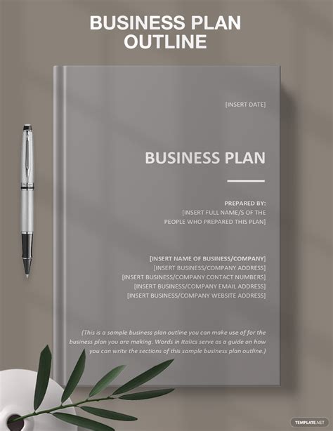 business plan outline google docs word apple pages templatenet