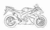 Coloring Motor Pages Bikes Printable Kids sketch template