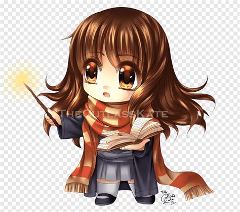 Female Anime Character Illustration Hermione Granger Ron