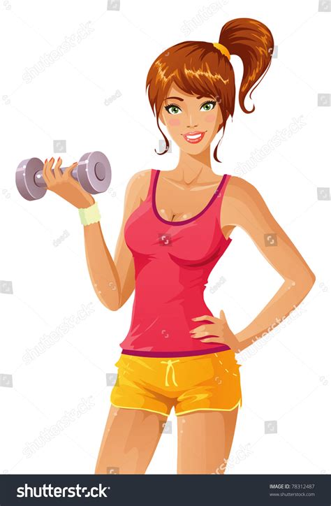 67 Busty Fitness Girl Stock Vectors Images And Vector Art Shutterstock