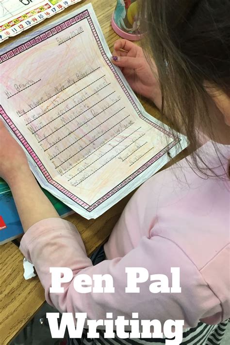 pal writing penpal elementary writing student journal