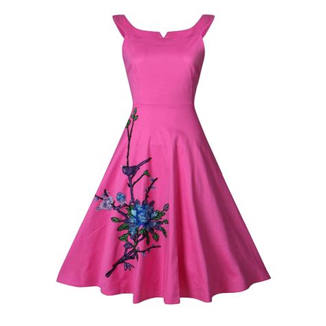 1950s 60s Style Vintage Rockabilly Dresses Robe Sexy Off Shoulder
