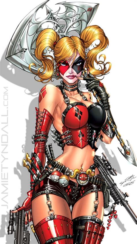super hot sexy armed to the teeth harley quinn limited edition lithograph print harley quinn