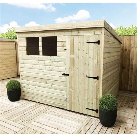 shedswarehousecom aston bs ft  ft pressure treated tongue groove pent shed