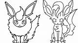 Leafeon Coloring Pokemon Pages Colorings Getcolorings Printable Color Getdrawings sketch template