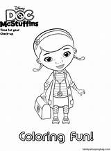 Pages Coloring Doc Mcstuffins Stuffy Getcolorings sketch template