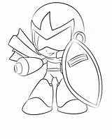 Proto Megaman sketch template