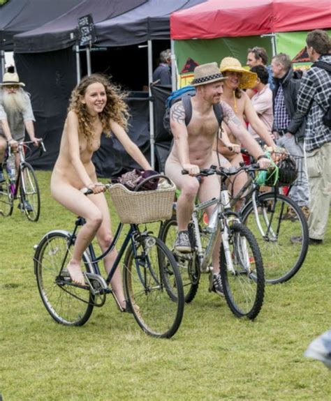 attractive girl at nude bike ride among men 27 pics