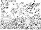 Taman Bunga Pemandangan Mewarnai Paud Terbaru sketch template