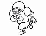 Coloring Offensive Guard Football American Coloringcrew Pages sketch template