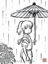 Ghibli Spirited Chihiro Colouring Miyazaki Haku Sumi Viaje Sayurimvromei Hayao Drawing Estudio Printablecolouringpages sketch template